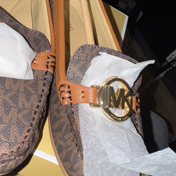 Michael Kors Dark Brown Patterned Loafers - Picture 11 of 15